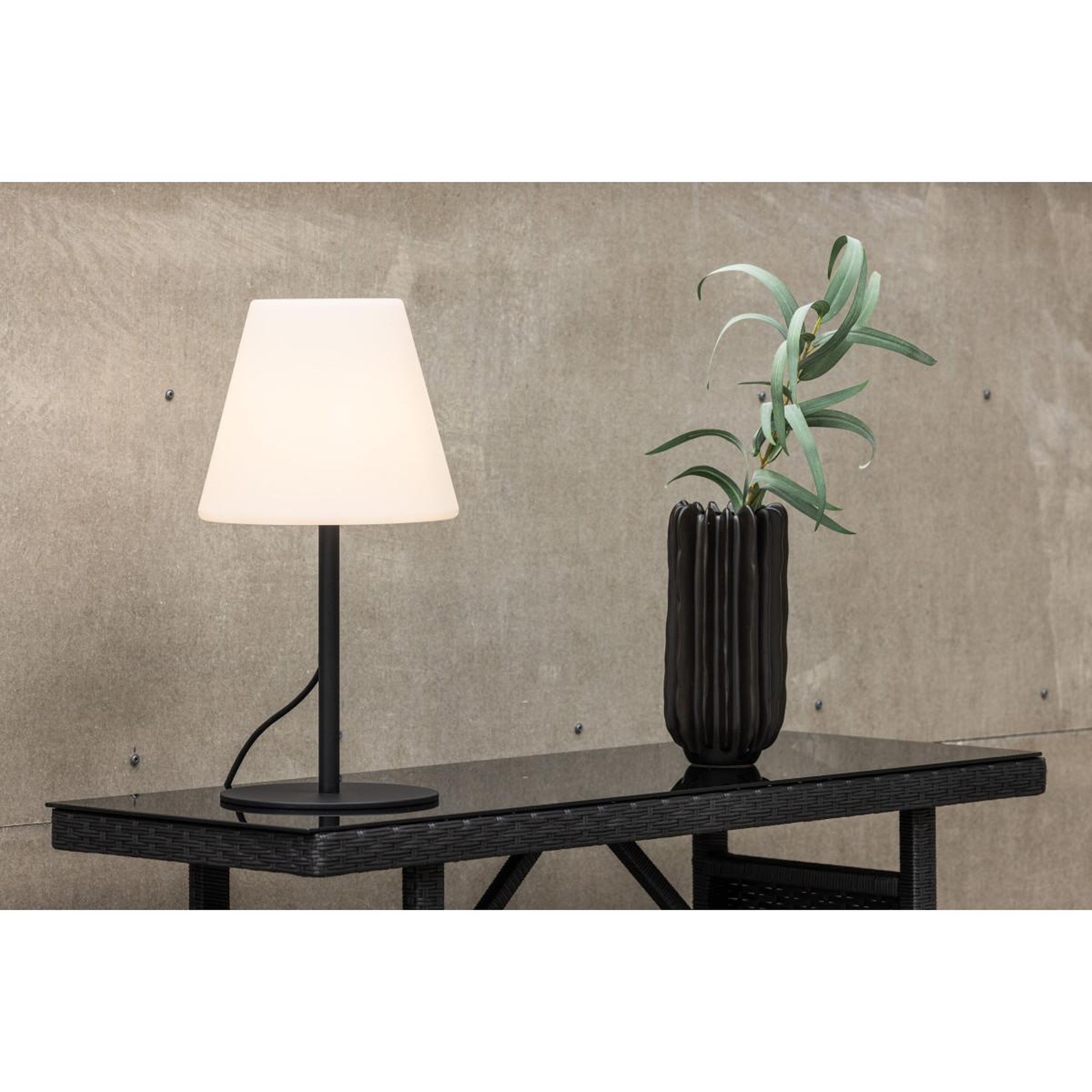 Voir la diapositive 5 : Paris Prix Lampe à poser d'extérieur  moris  52cm noir
