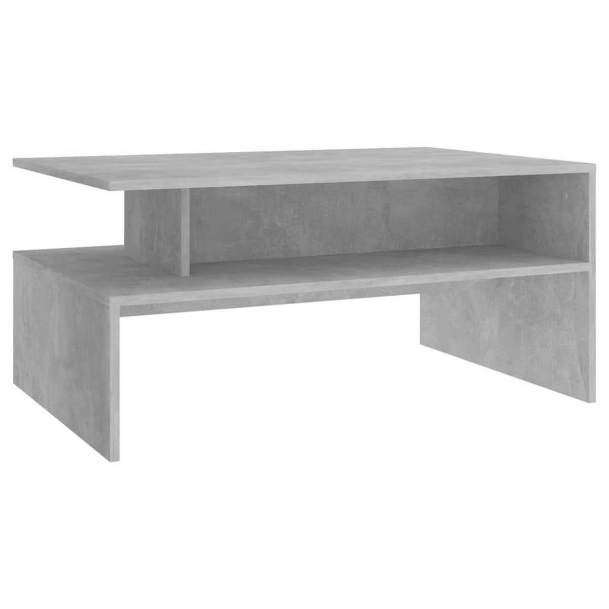 VIDAXL Table basse Gris beton 90x60x42,5 cm Bois d'ingenierie