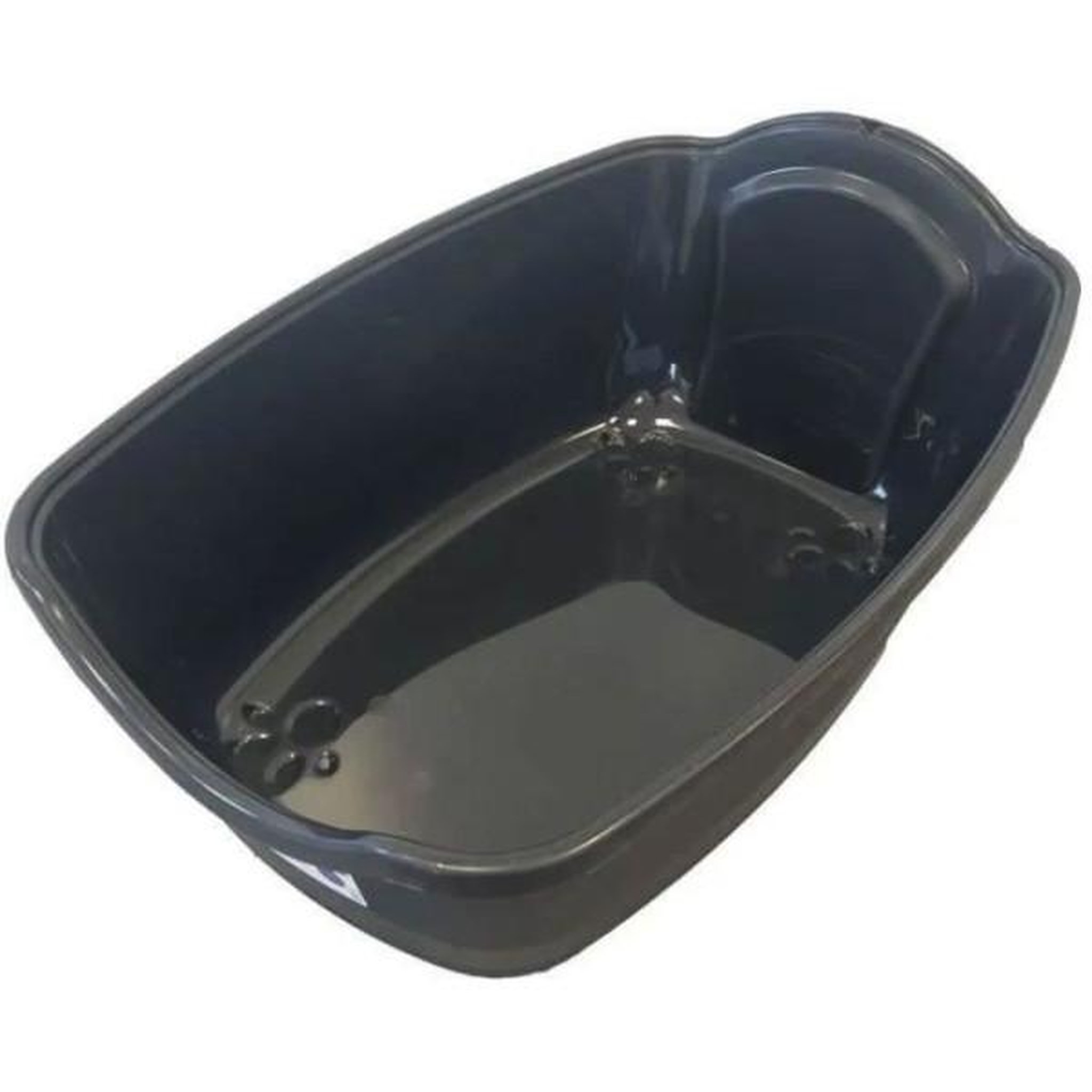 Voir la diapositive 4 : MARKET24 Samba maison de toilette a chat - bac a litiere - 56 x 40 x 39 cm - noir et blanc - pet design