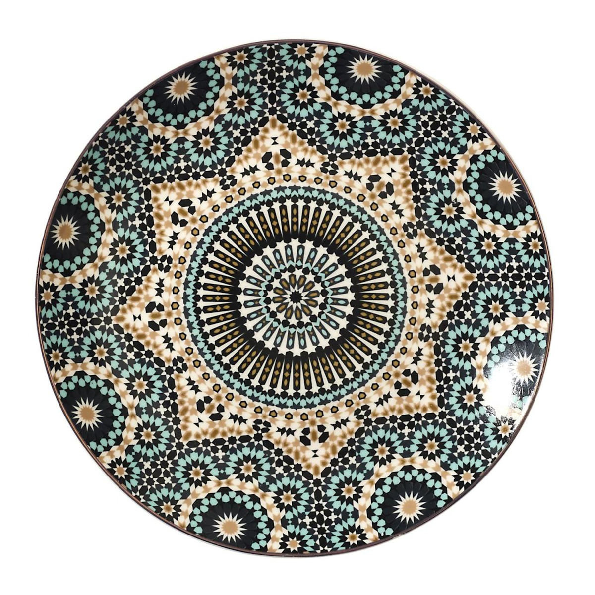Paris Prix Lot de 6 Assiettes à Dessert  Noura  20cm Multicolore