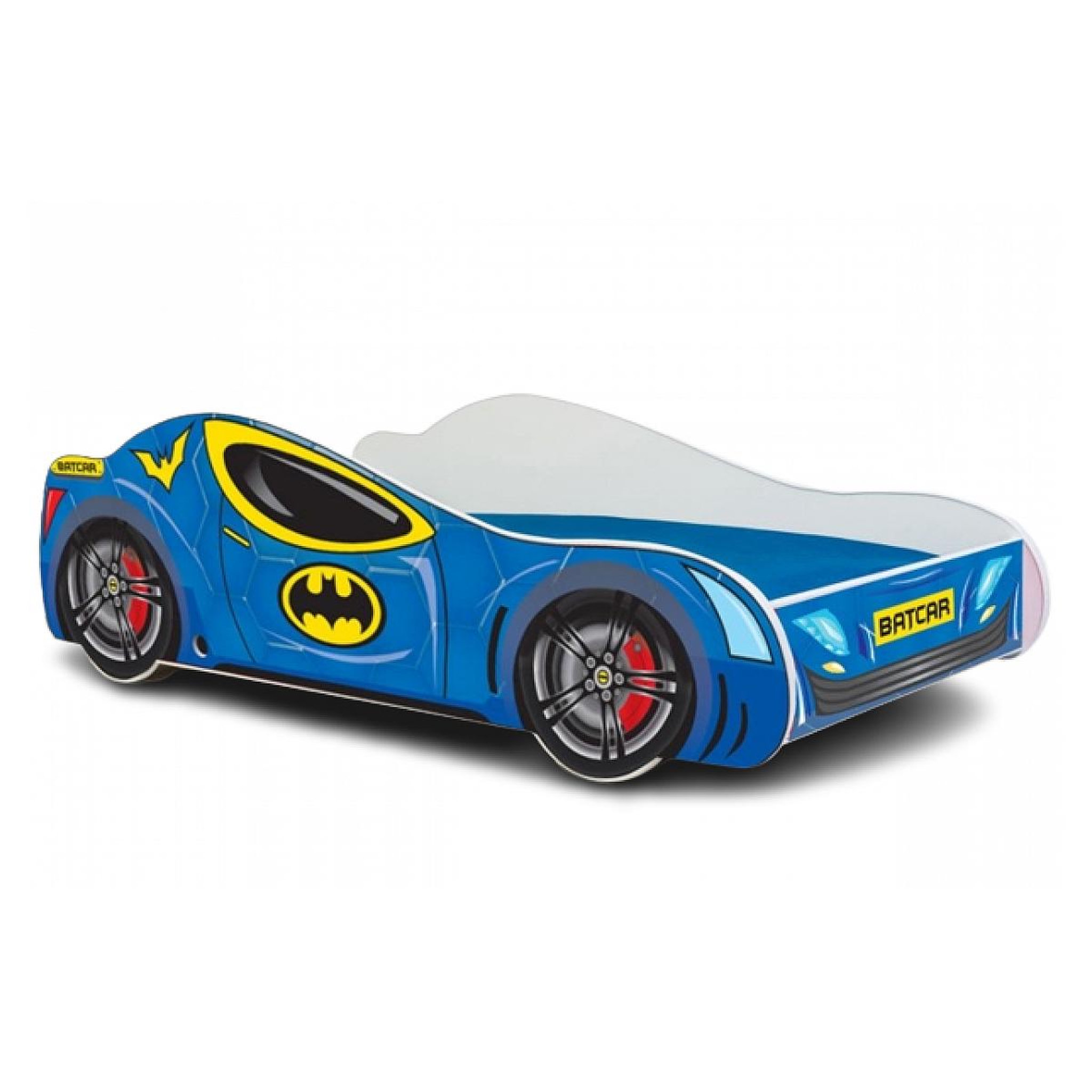 KOBI Lit simple enfant  BATCAR 140 avec matelas