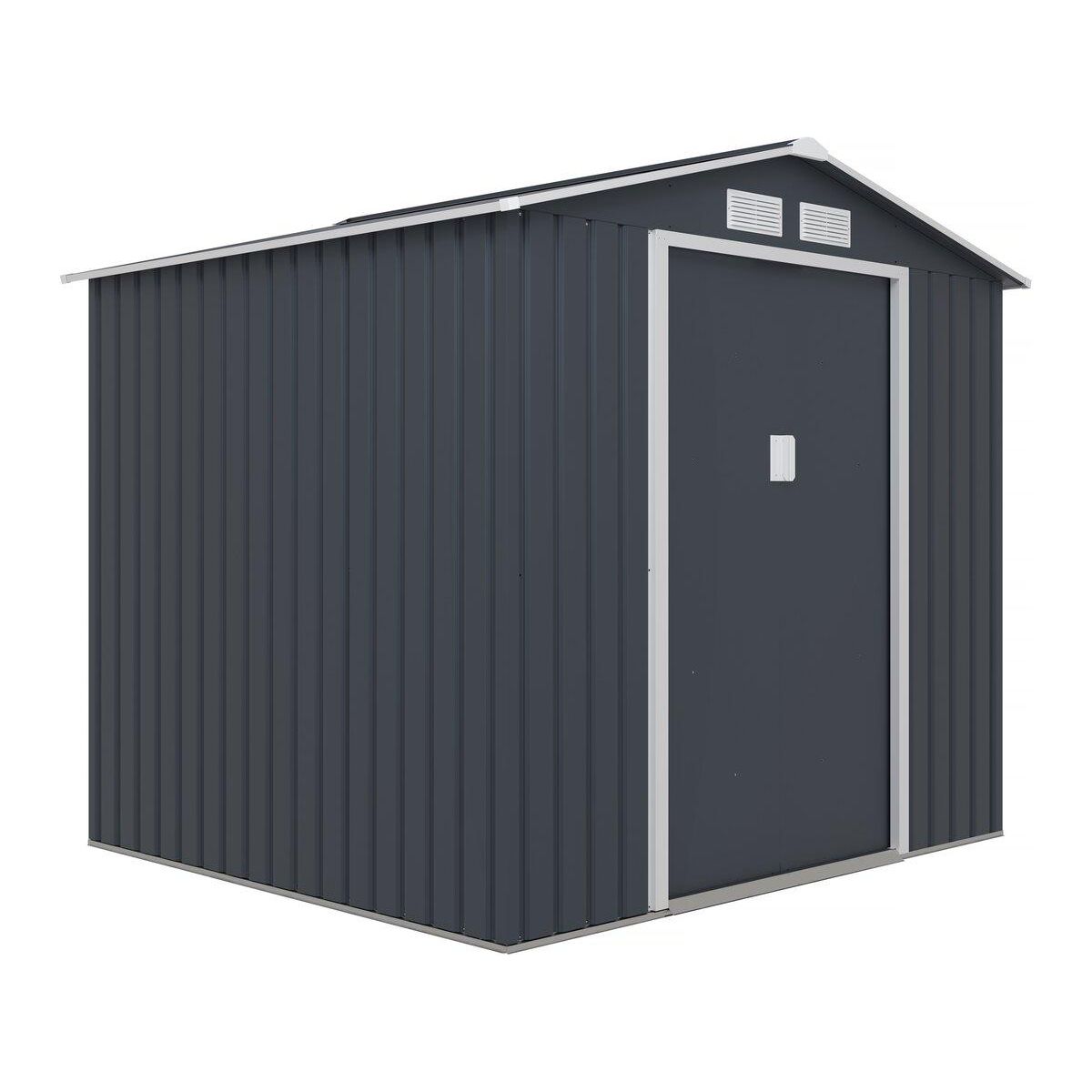 Habitat et Jardin Abri de jardin métal  Vegas  - 4,07 m² - Gris