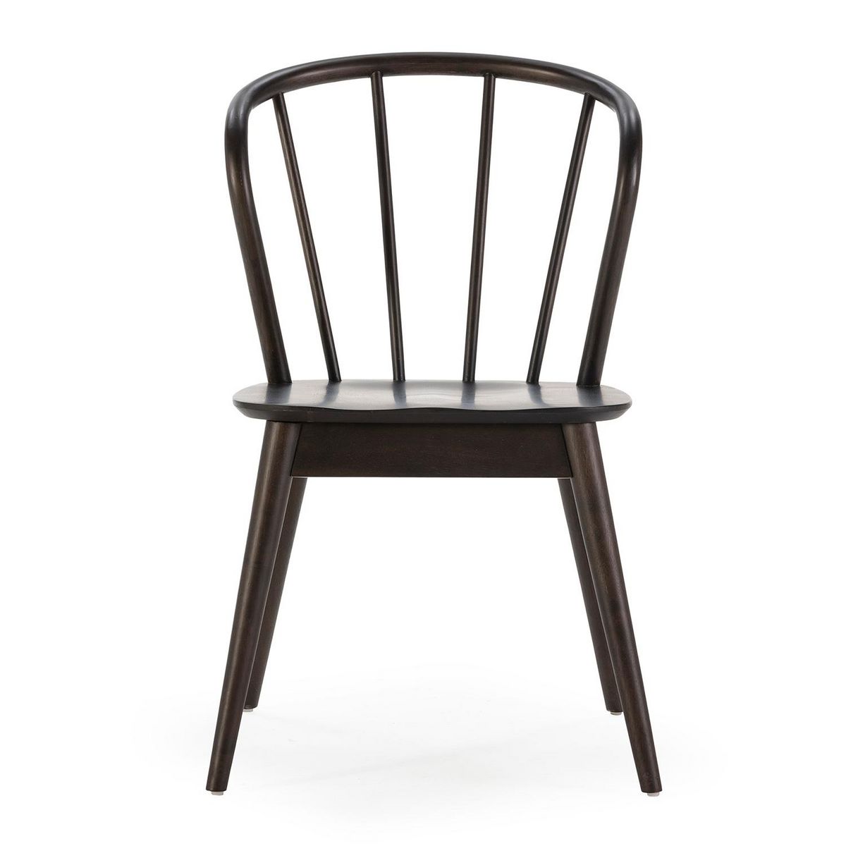 VS VENTA-STOCK Pack 2 chaises Brisa en bois coleur noir