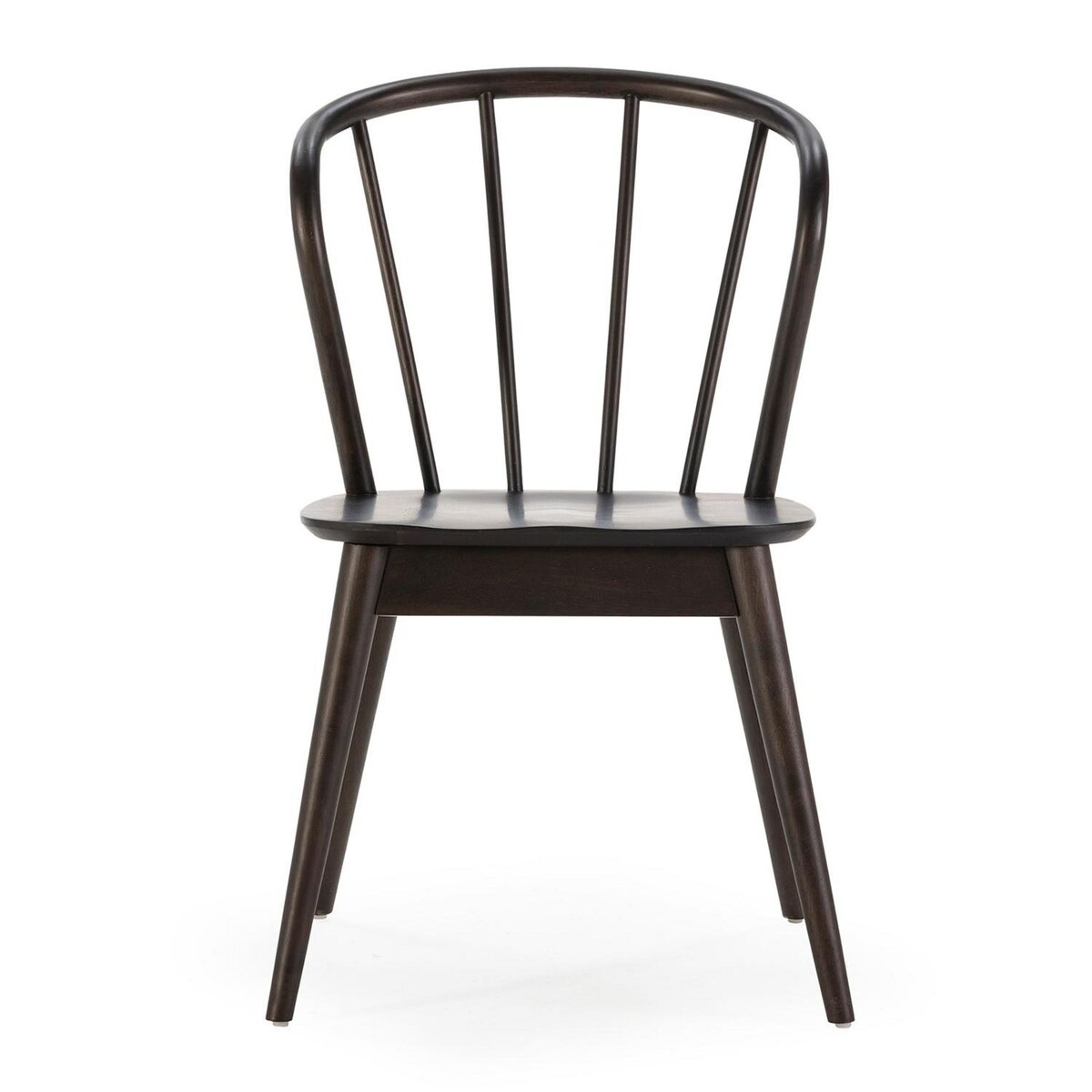 VS VENTA-STOCK Pack 2 chaises Brisa en bois coleur noir