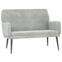 Voir la diapositive 2 : VIDAXL Banc Gris clair 108x79x79 cm Velours