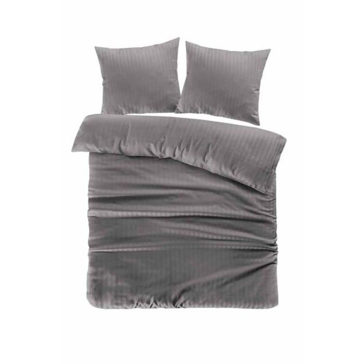 Paris Prix Parure de Lit 2 Pièces  Valerina  140x200cm Gris