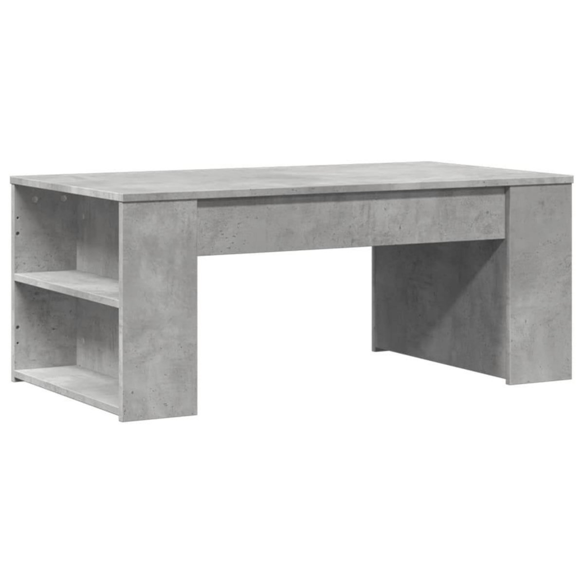 VIDAXL Table basse gris beton 102x55x42 cm bois d'ingenierie