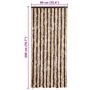 Voir la diapositive 6 : VIDAXL Moustiquaire Beige et marron clair 90x200 cm Chenille