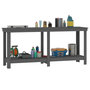 Voir la diapositive 4 : VIDAXL Banc de travail Gris 180x50x80 cm Bois de pin massif