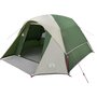 Voir la diapositive 3 : VIDAXL Tente de camping de cabine 4 personnes vert impermeable