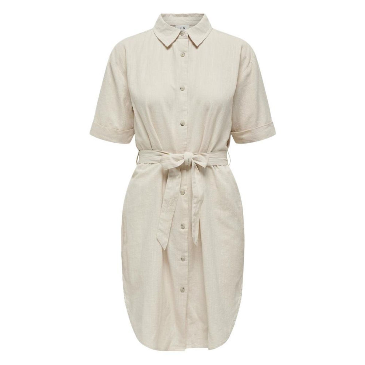 JACQUELINE DE YONG Robe Écru Femme JDY Shirt Dress