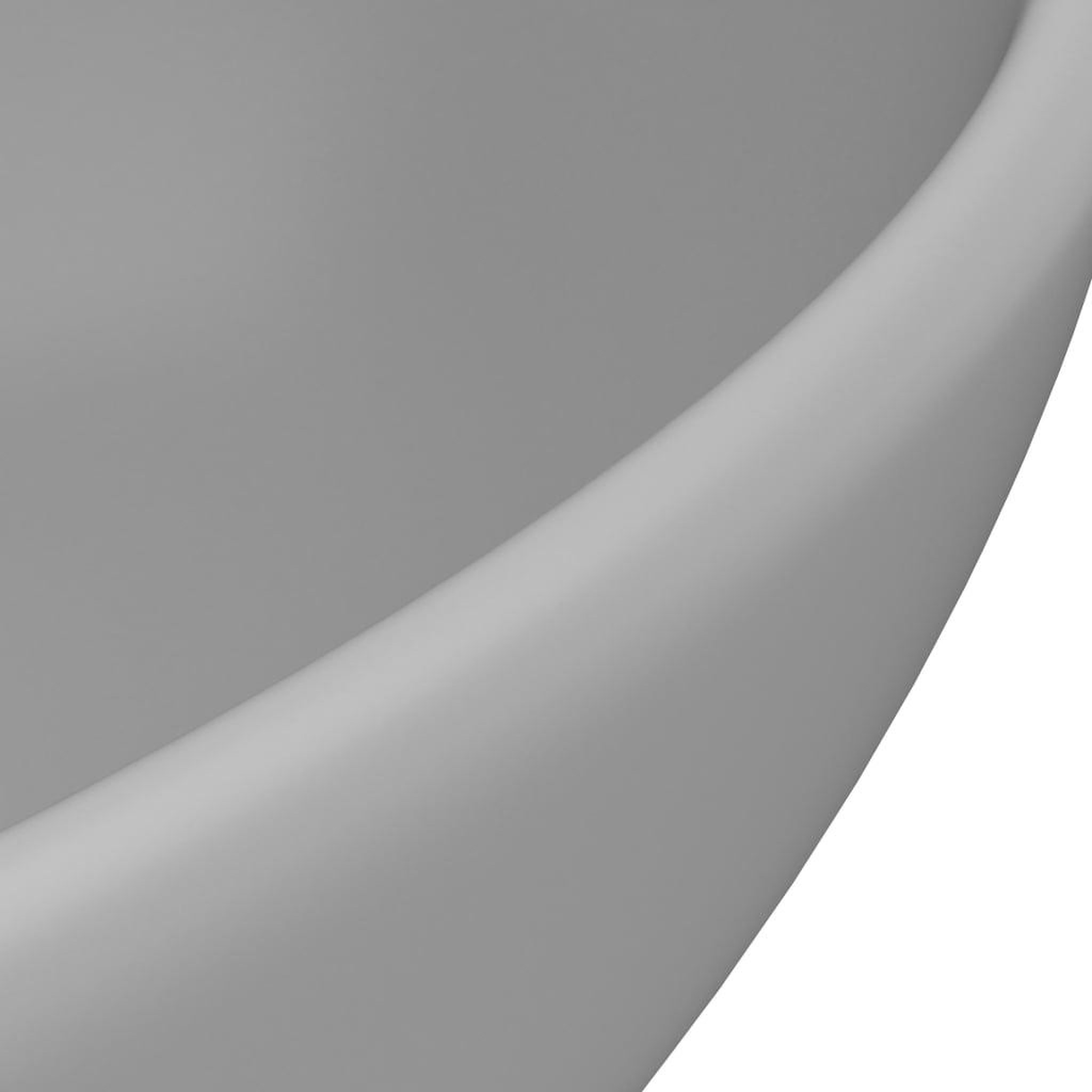 Voir la diapositive 5 : VIDAXL Lavabo ovale de luxe Gris clair mat 40x33 cm Ceramique