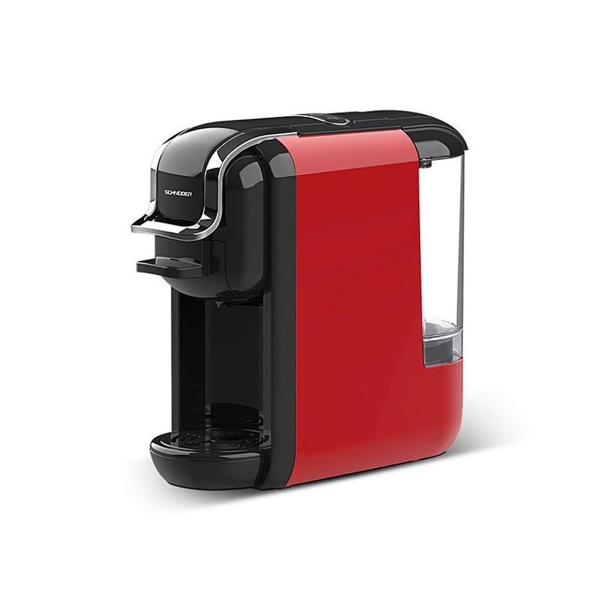 Voir la diapositive 2 : SCHNEIDER Machine à café expresso multi capsules rouge 19 bars scesc2206r schneider