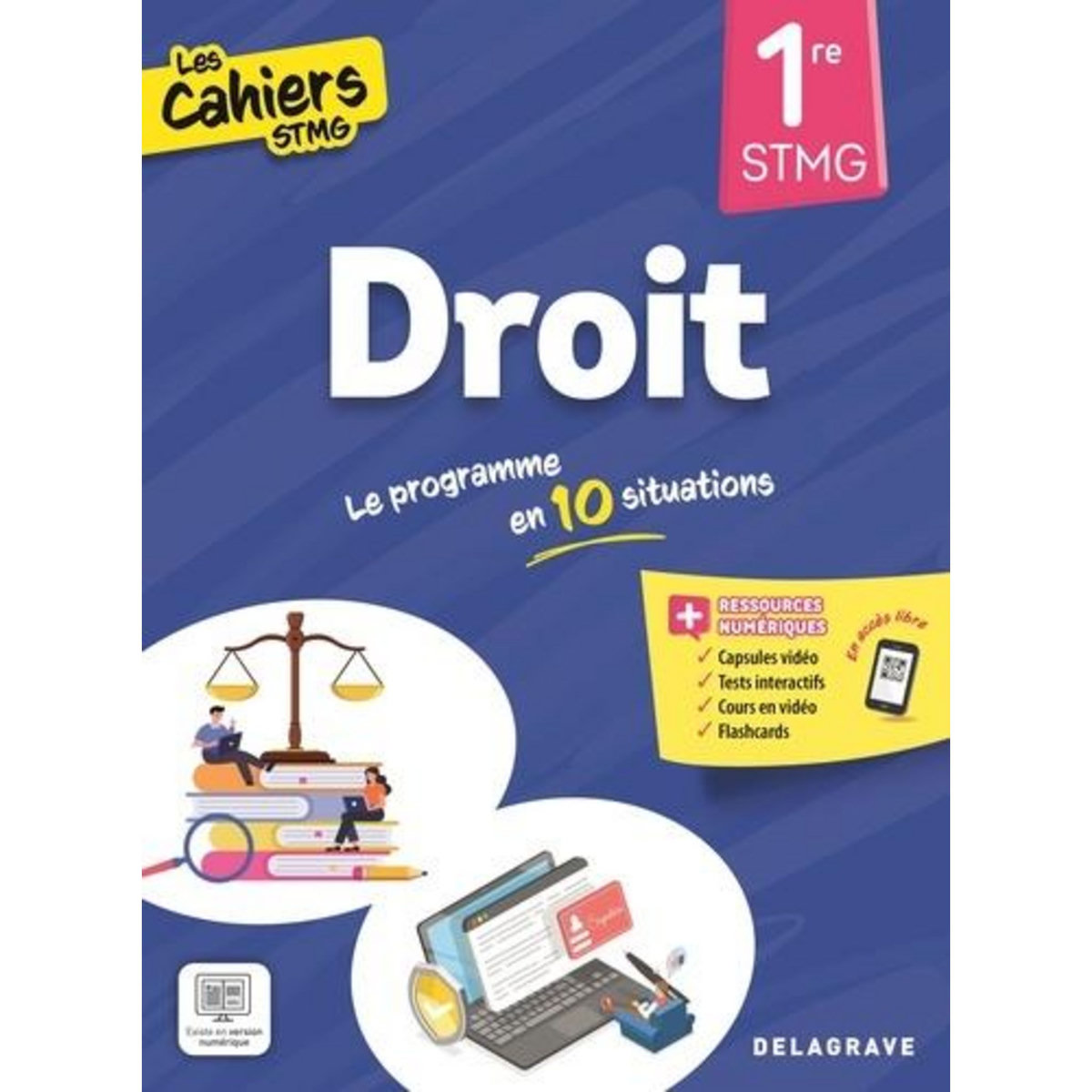 DROIT 1RE STMG LES CAHIERS STMG. POCHETTE ELEVE, EDITION 2025, Deltombe Véronique