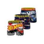 FREEGUN Lot de 3 boxers enfant Hot Wheels. Coloris disponibles : Orange