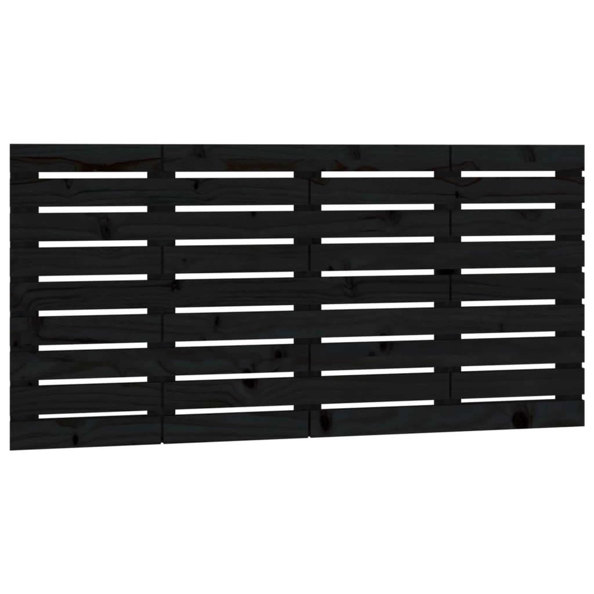 Voir la diapositive 2 : VIDAXL Tete de lit murale Noir 146x3x63 cm Bois massif de pin
