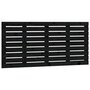 Voir la diapositive 2 : VIDAXL Tete de lit murale Noir 146x3x63 cm Bois massif de pin