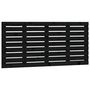 Voir la diapositive 2 : VIDAXL Tete de lit murale Noir 146x3x63 cm Bois massif de pin