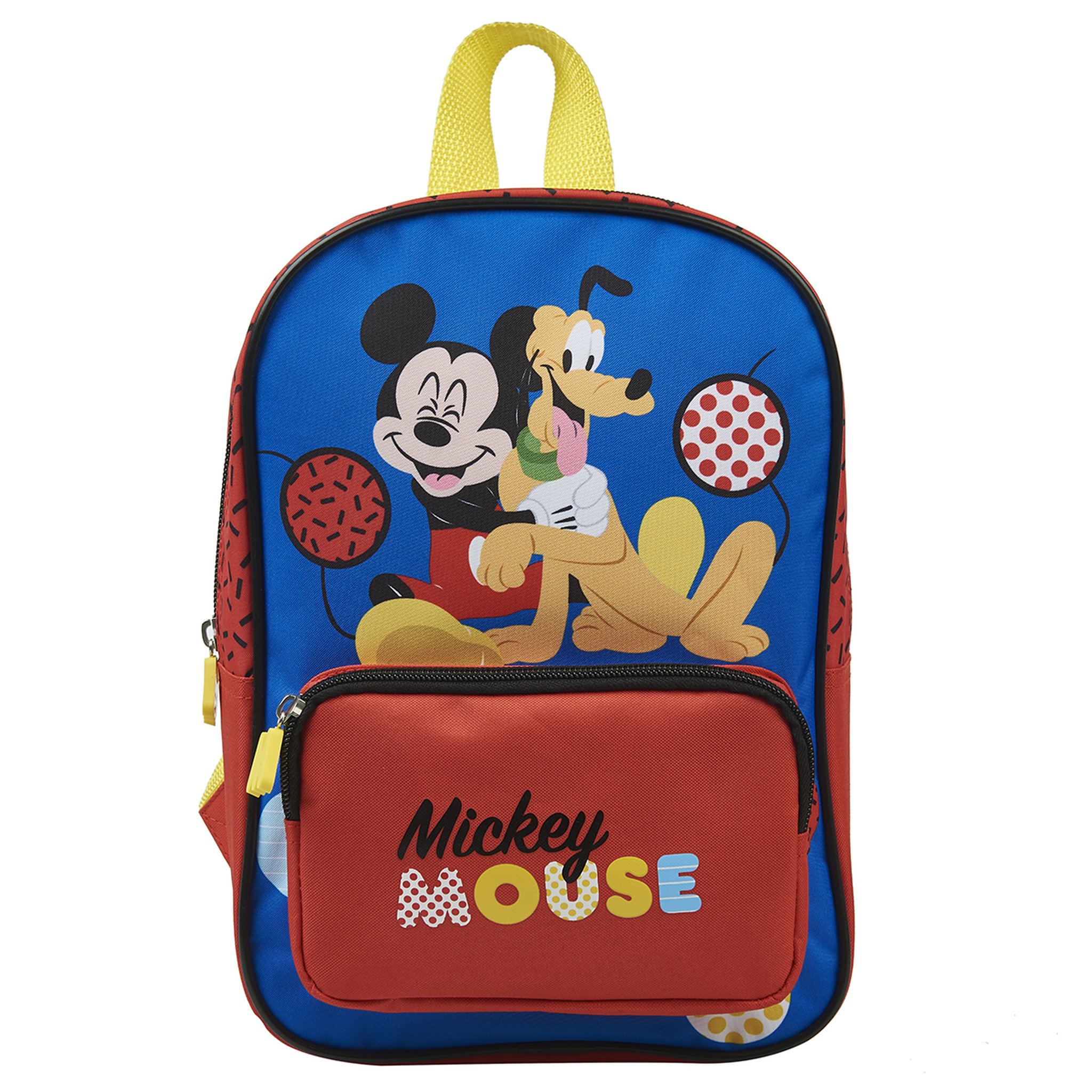 Voir la diapositive 1 : DISNEY Sac maternelle avec pochette avant bleu Mickey