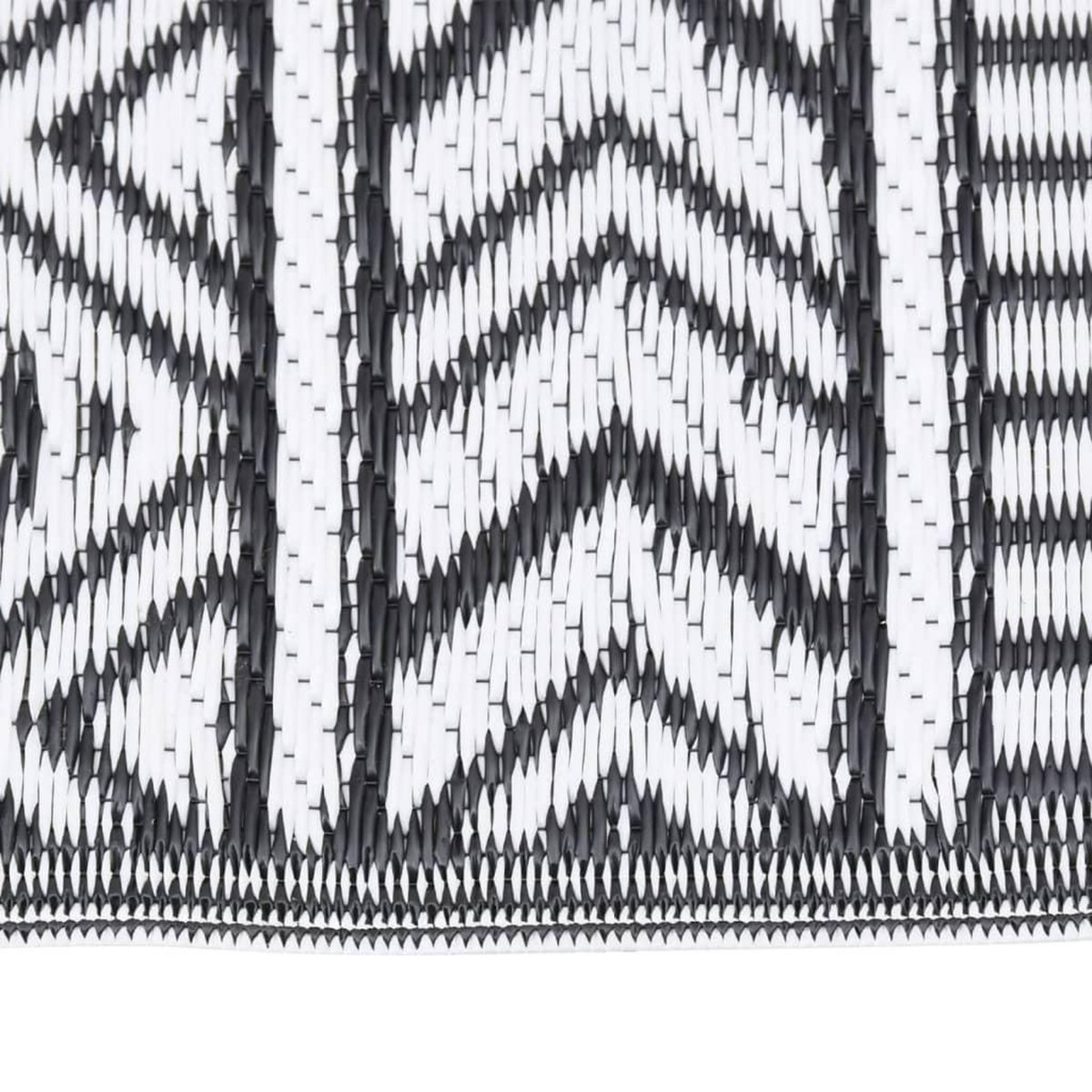 VIDAXL Tapis d'exterieur ARAKIL Noir 120x180 cm PP