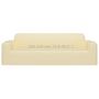 Voir la diapositive 6 : VIDAXL Housse extensible de canape 3 places Creme Jersey de polyester