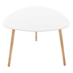 ATMOSPHERA Table à Café en Bois  Mileo  60cm Blanc