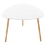 Voir la diapositive 1 : ATMOSPHERA Table à Café en Bois  Mileo  60cm Blanc