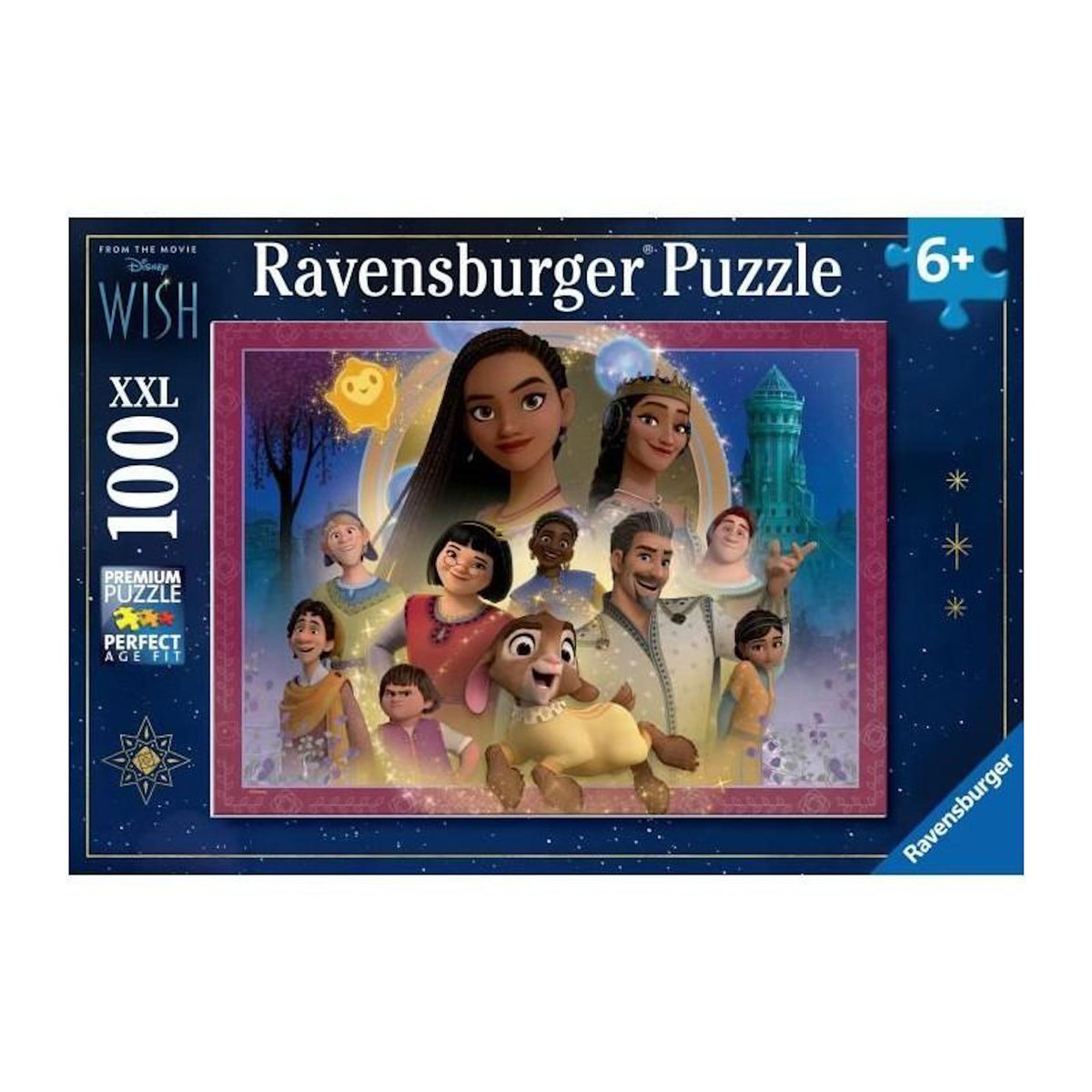 RAVENSBURGER Puzzle 100 pièces XXL - Disney Wish, Le Royaume des Souhaits - Ravensburger - Dès 6 ans