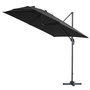 Voir la diapositive 2 : Habitat et Jardin Parasol jardin déporté alu  Sun 3  3 x 3 m - Noir