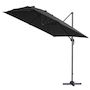 Voir la diapositive 2 : Habitat et Jardin Parasol jardin déporté alu  Sun 3  3 x 3 m - Noir
