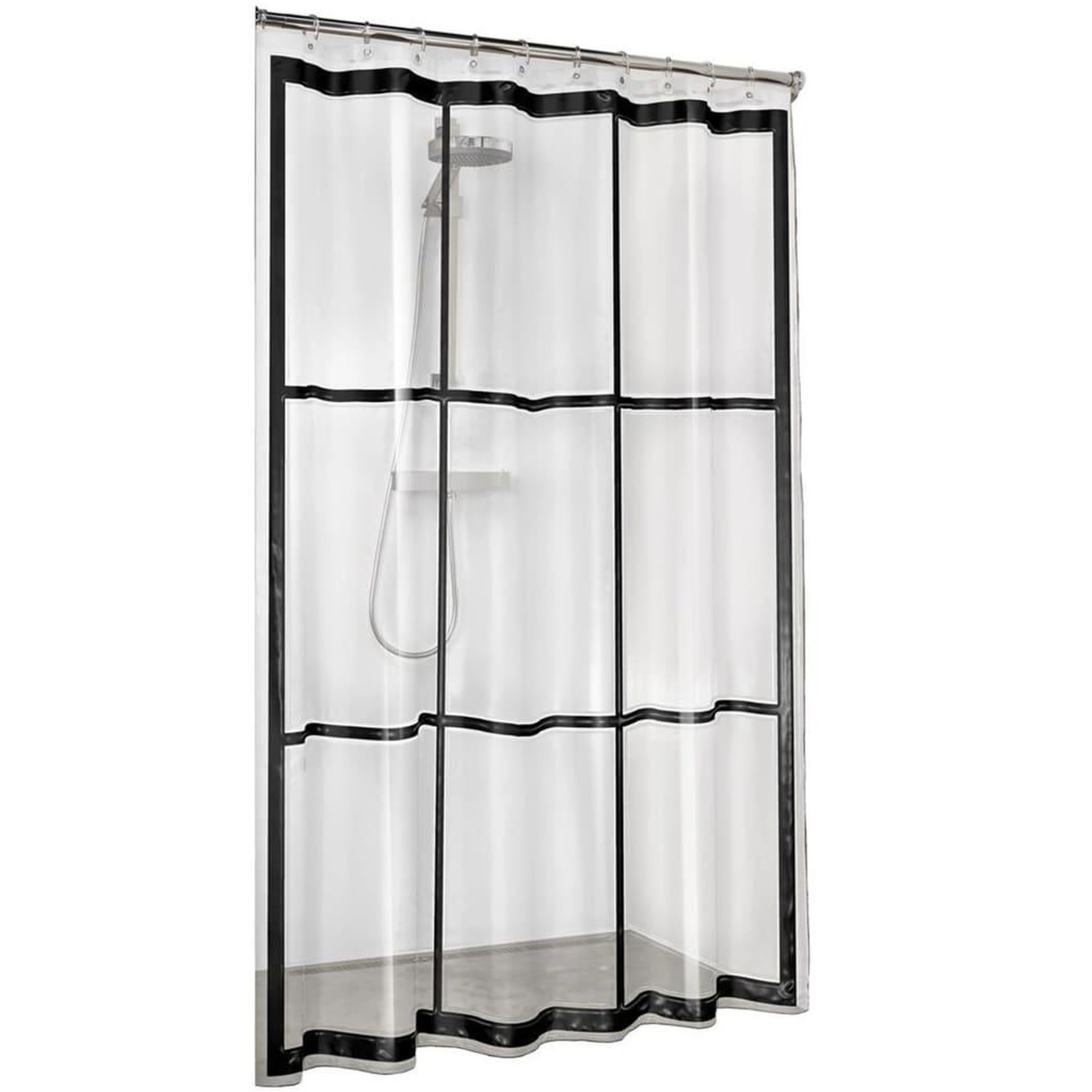 Voir la diapositive 2 : SEALSKIN Sealskin Rideau de douche Brix Transparent