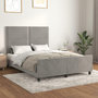 Voir la diapositive 1 : VIDAXL Cadre de lit sans matelas gris clair 140x190 cm velours