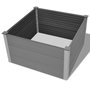 Voir la diapositive 4 : VIDAXL Lit sureleve de jardin WPC 100x100x54 cm Gris