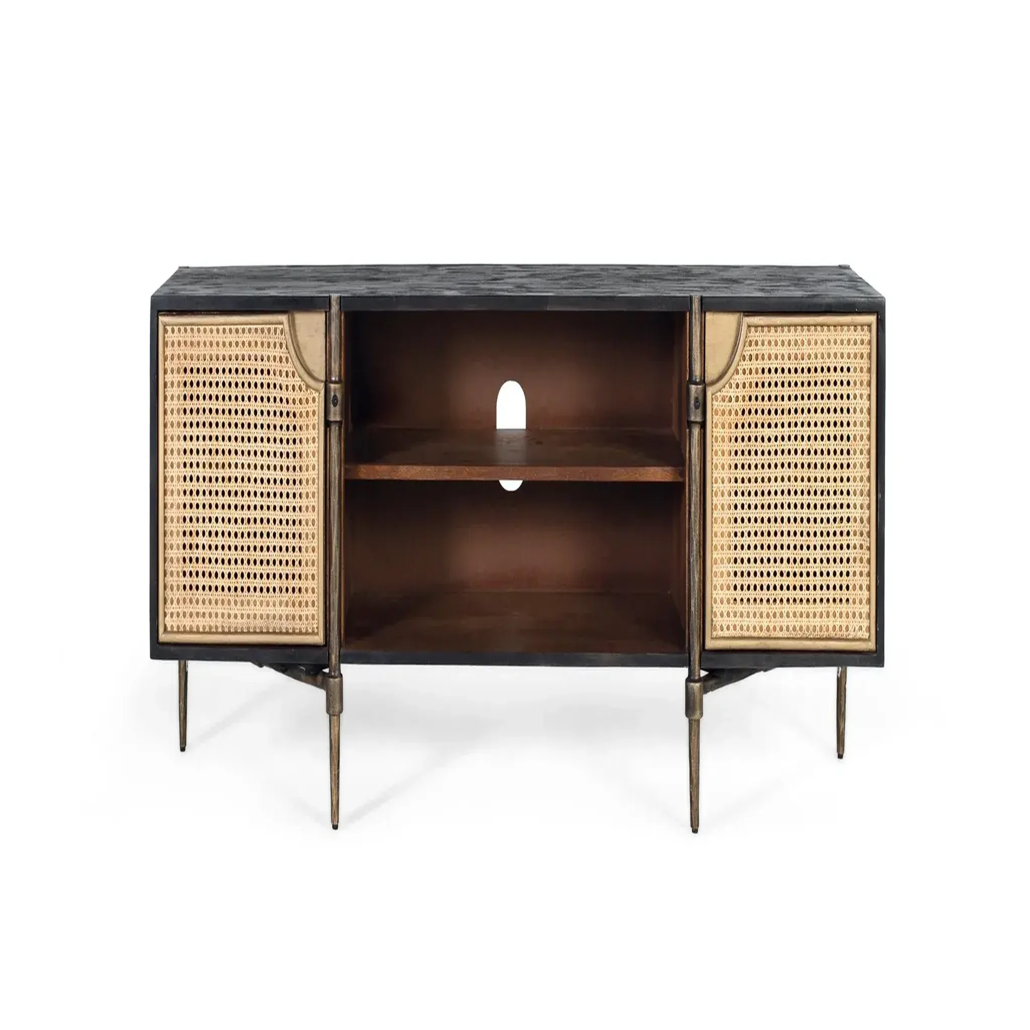 GINER Y COLOMER SL Meuble tv en bois de manguier 150 cm style contemporain artisanal