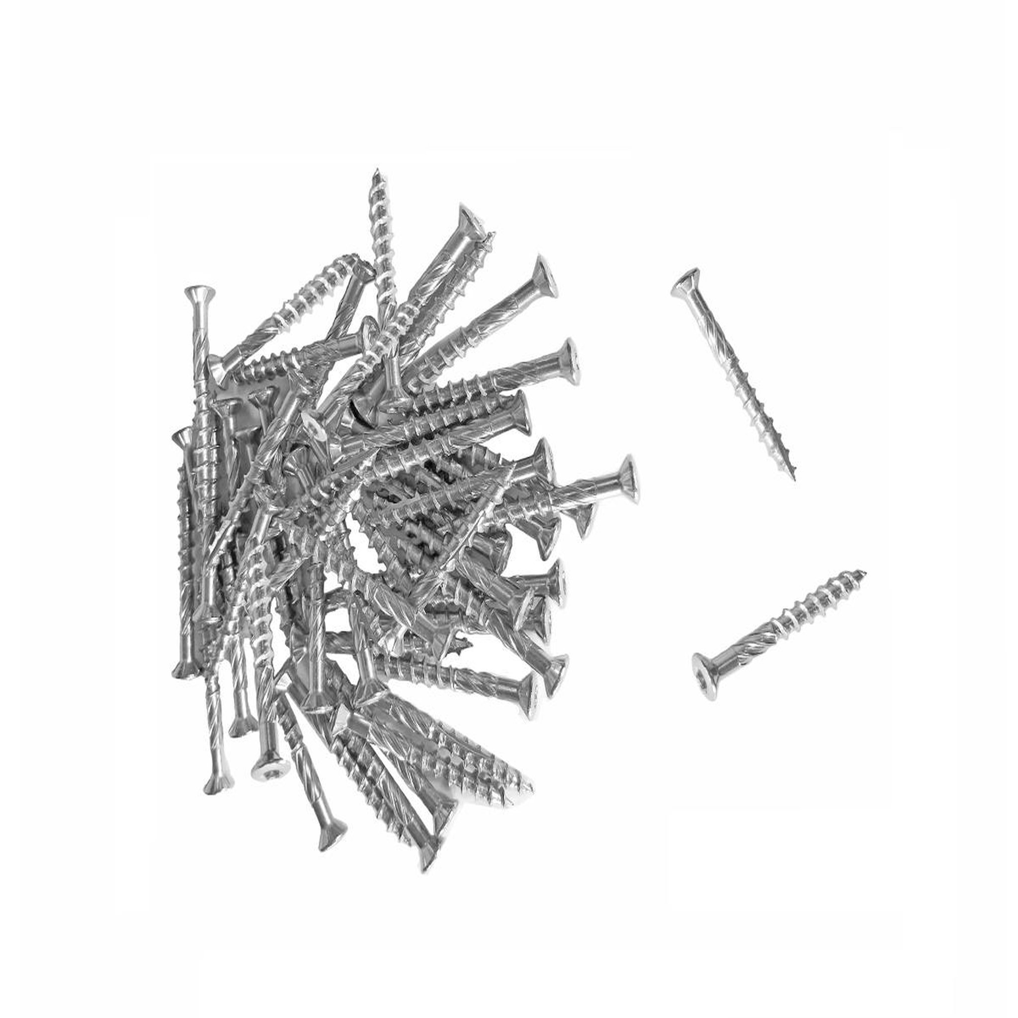 NATURE Sachet de 50 vis Torx inox pour fixer bordure de jardin au piquet - 4,5 x 40 mm