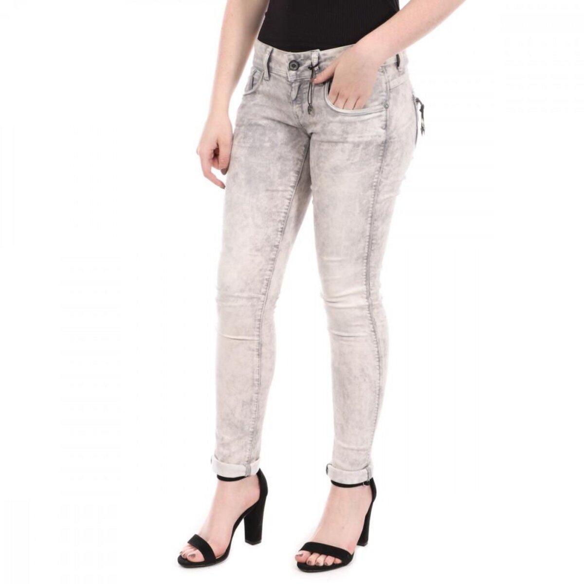 Skinny best sale gris femme