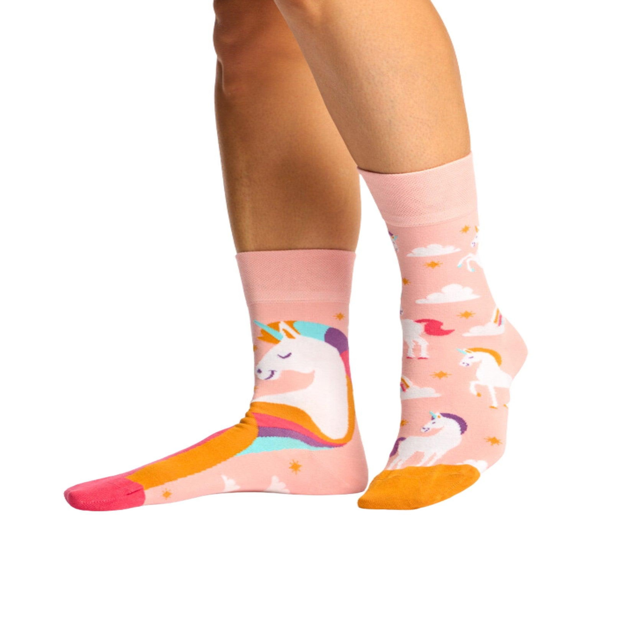 Voir la diapositive 3 : DEDOLES Chaussettes licorne dans les nuages