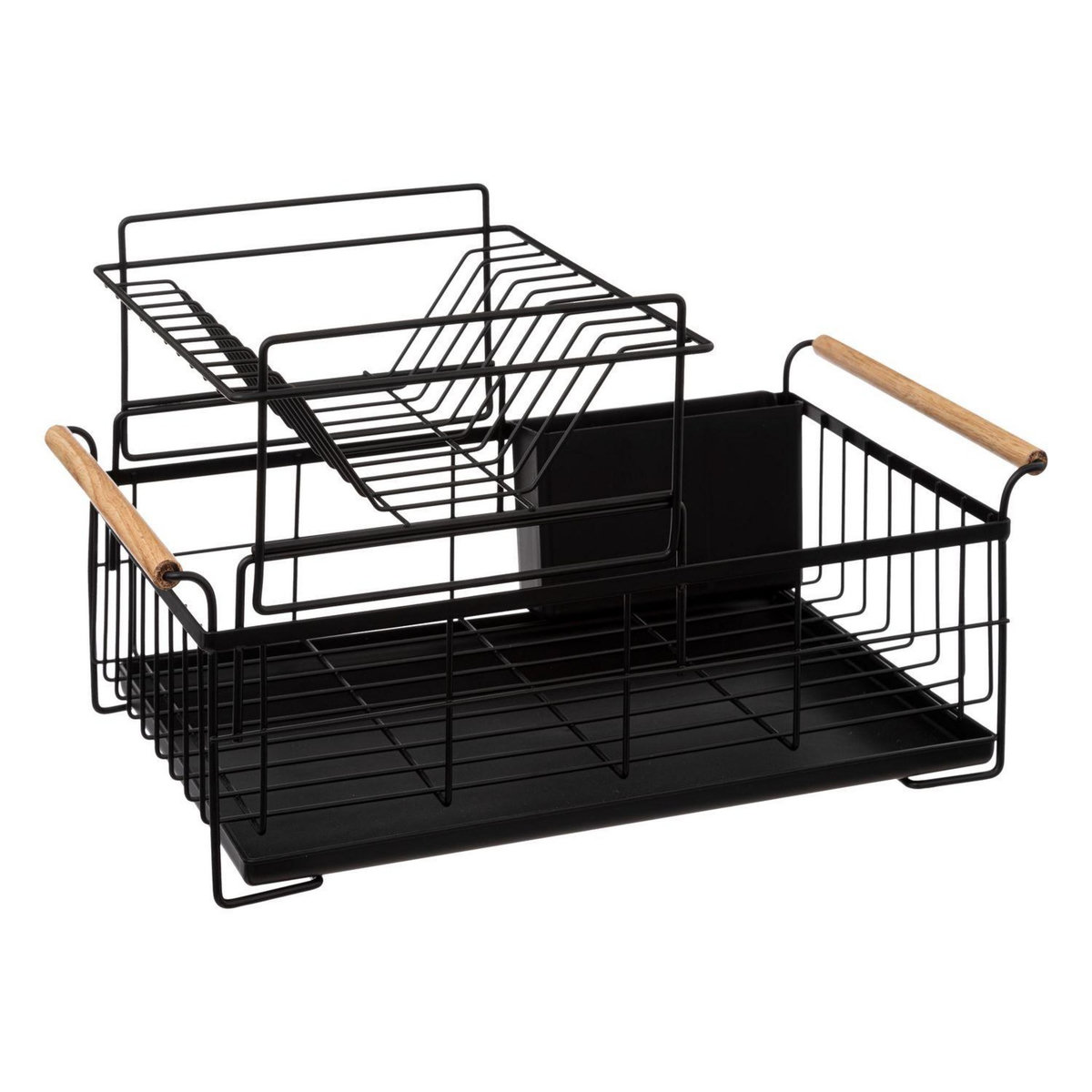 FIVE Égouttoir 2 niveaux en métal BLACKWOOD - Noir