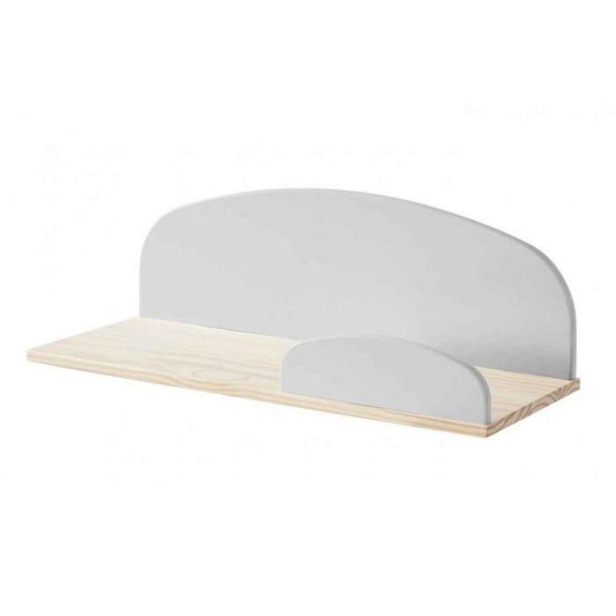 Paris Prix Pack - Lit Enfant, Chevet & 2 Étagères  Kiddy  90x200cm Gris