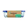 Voir la diapositive 2 : LUMINARC Lot de 3 boîtes en verre avec couvercle bleu foncé