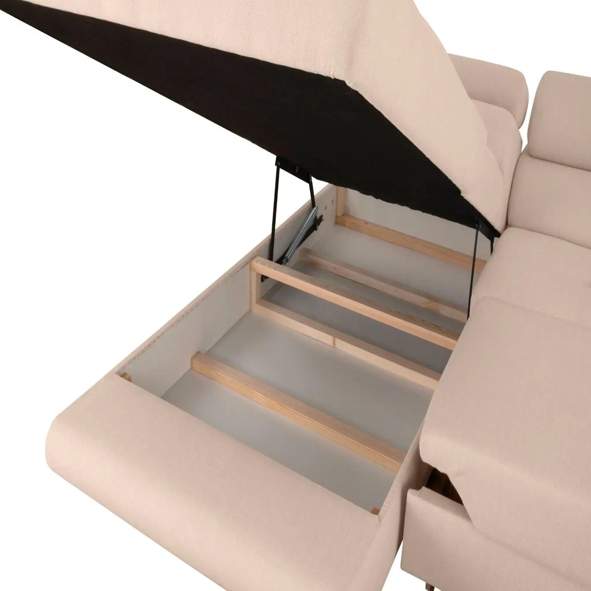 Voir la diapositive 6 : CASANOVA PARIS Charlie l - canapé d'angle convertible tissu chiné