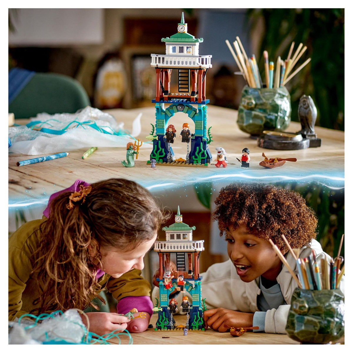 LEGO Harry Potter 76420 - Le Tournoi des Trois Sorciers : le lac noir, Jouet avec Maquette de Bateau et 5 Minifigurines