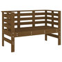 Voir la diapositive 2 : VIDAXL Banc de jardin marron miel 111,5x53x71 cm bois massif de pin