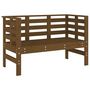 Voir la diapositive 2 : VIDAXL Banc de jardin marron miel 111,5x53x71 cm bois massif de pin