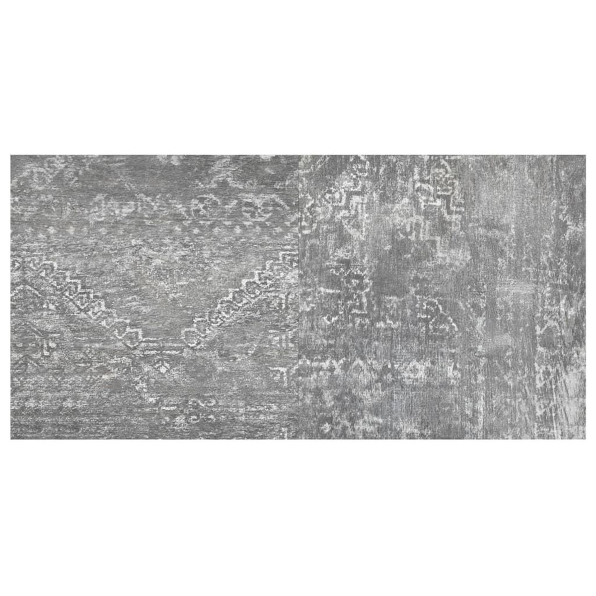 VIDAXL Dalles de plancher autoadhesives 55 pcs PVC 5,11 m^2 gris beton