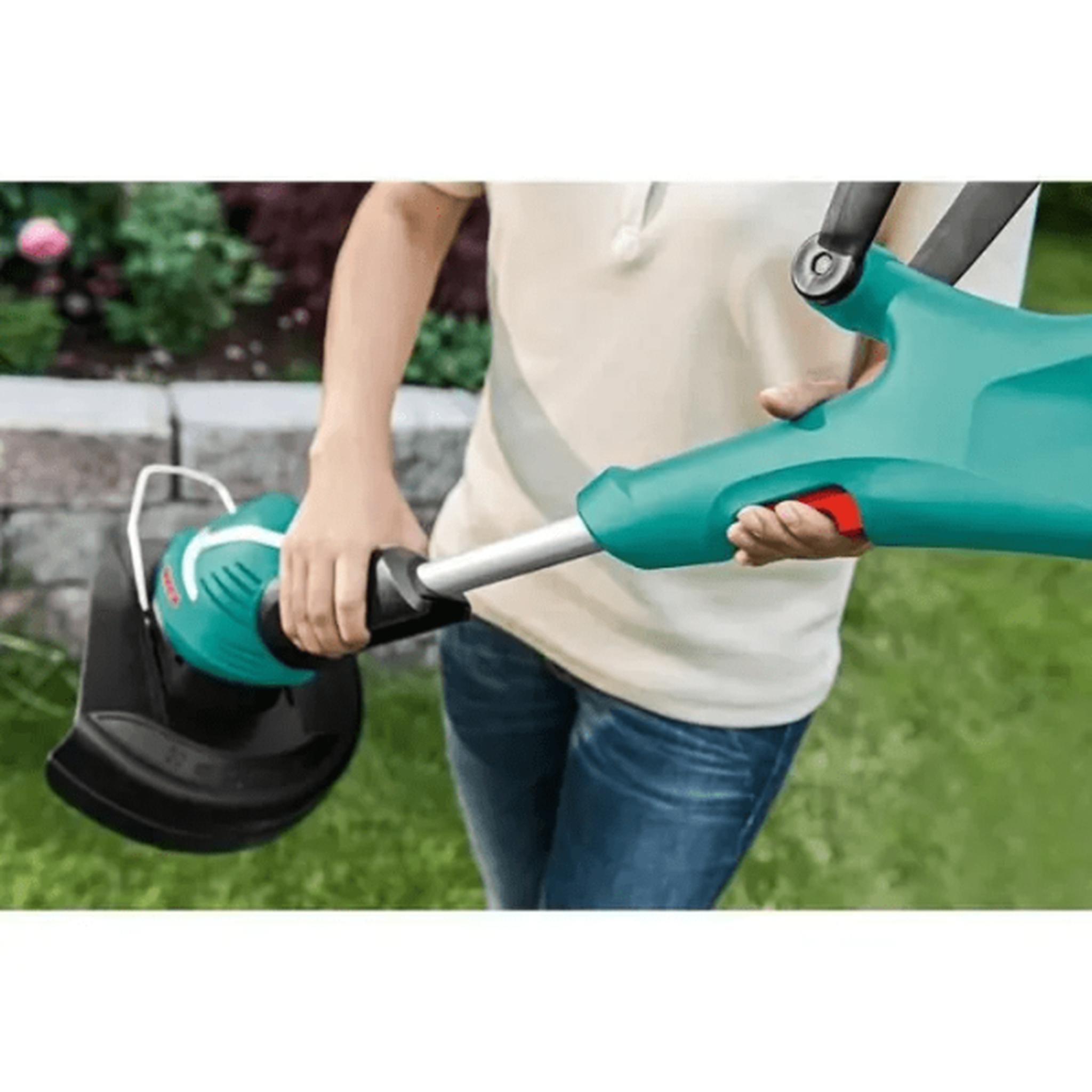 Voir la diapositive 2 : BOSCH [Produit neuf - emballage abîmé] Coupe-bordures Bosch ART 27, 450W, diametre de coupe de 27cm