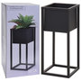 Voir la diapositive 3 : H&S Collection H&S Collection Pot de fleurs sur pied Metal Noir 50 cm