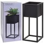 Voir la diapositive 3 : H&S Collection H&S Collection Pot de fleurs sur pied Metal Noir 50 cm