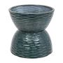 Voir la diapositive 1 : ATMOSPHERA Cache-Pot Sablier  Be Vintage  19cm Bleu Canard