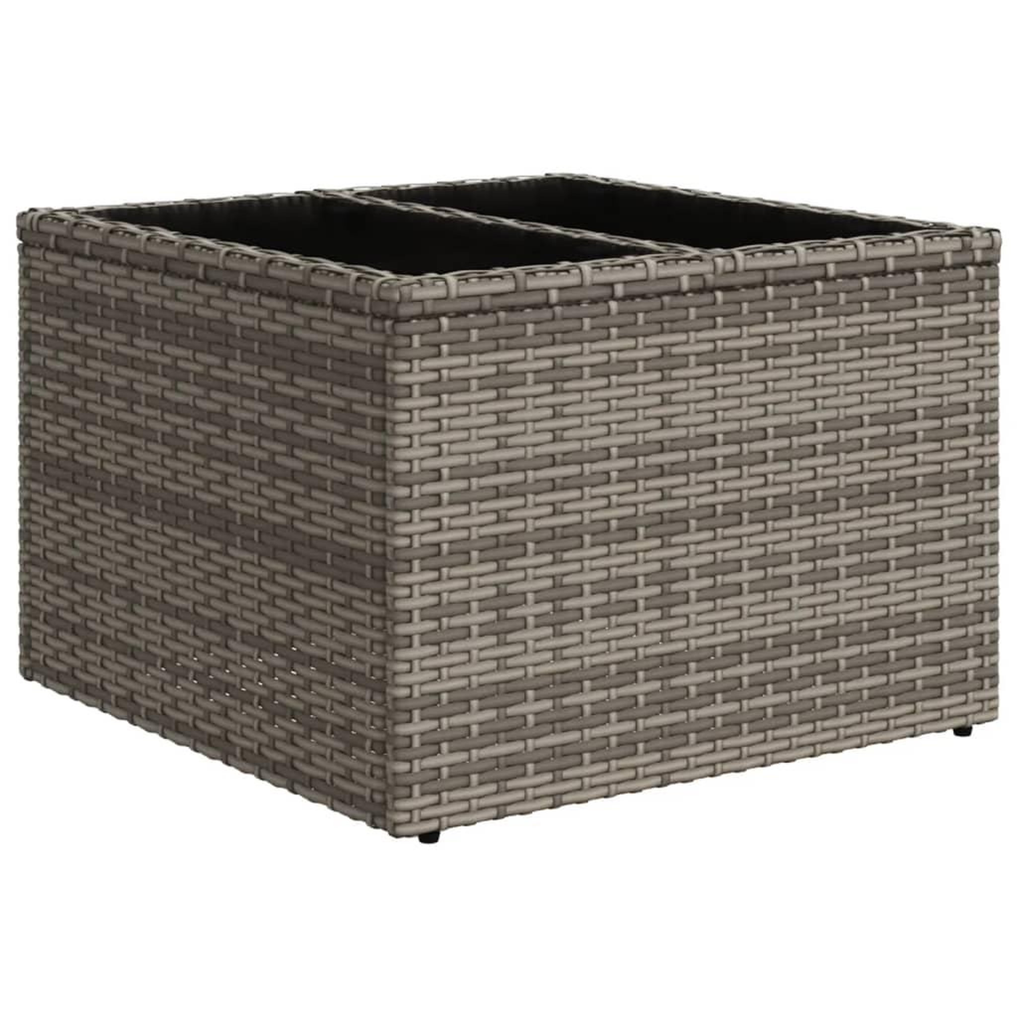 Voir la diapositive 5 : VIDAXL Salon de jardin avec coussins 10 pcs gris resine tressee